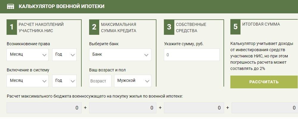 Калькулятор ипотеки