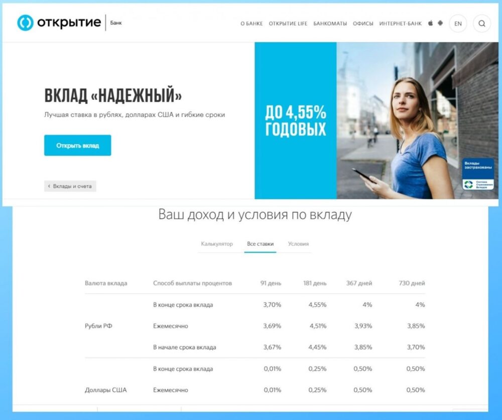 Вклад Надежный