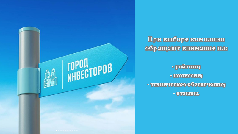 Параметры выбора компании